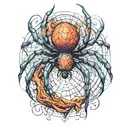 spider tattoo design idea