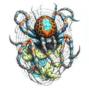 spider tattoo design idea