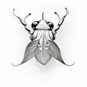 beatle tattoo design idea