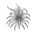spider lilly tattoo design idea