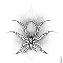 spider lilly tattoo design idea