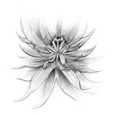 spider lilly tattoo design idea