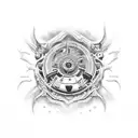 trust no one tattoo design idea