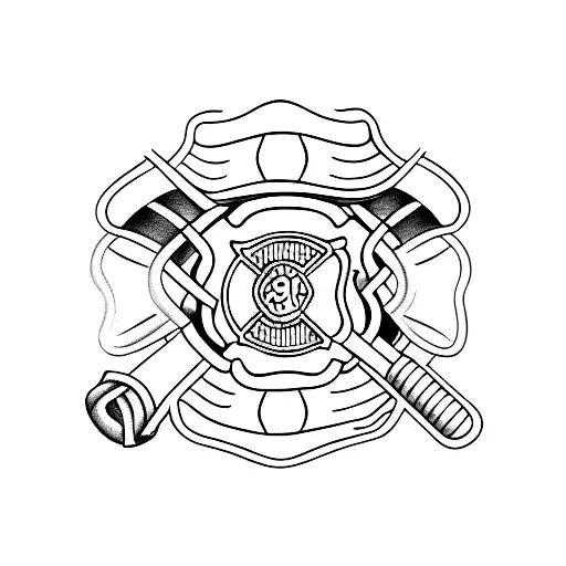 firefighter  tattoo design idea