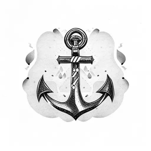 anchor  love tattoo design idea