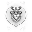 Irish Claddagh, I carry your heart(i carry it in my heart), amythst tattoo design idea