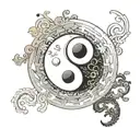 Ying Yang tattoo design idea