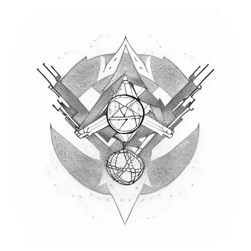 Freedom in chaos tattoo design idea