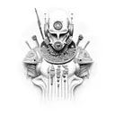 dancing jester tattoo design idea