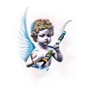 cupid tattoo design idea