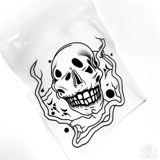 horror movie leg sleeve filler ins tattoo design idea