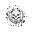 Small horror movie fillers tattoo design idea