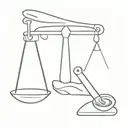 A minimalist design of a scale intertwined with a spatula, representing your balance between managing a business and cooking delicious meals tattoo design idea