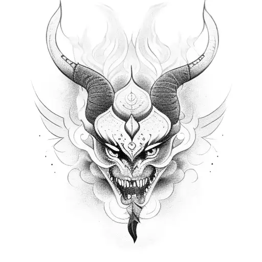 Agni with Rudra tattoo design idea