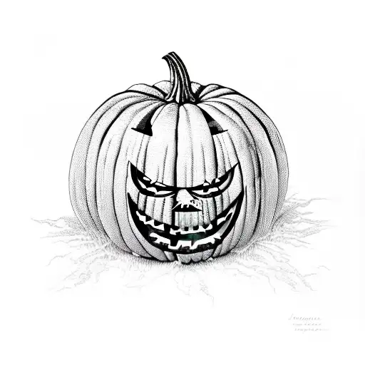 Jack o lantern Iron Maiden  tattoo design idea