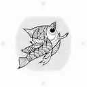 guppy tattoo design idea