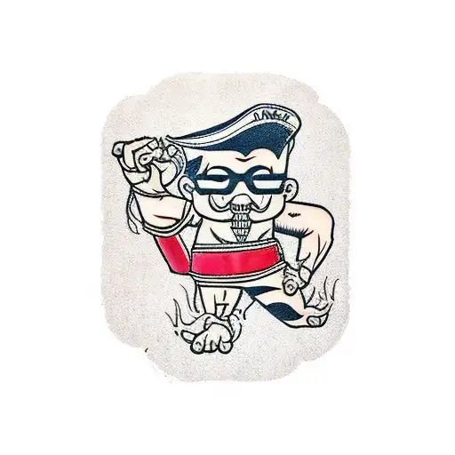 a banner that says "danger is sweet" with hands on either side tattoo design idea