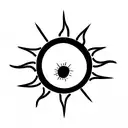 first sun shine  tattoo design idea
