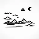 travelling southeast asia tattoo design idea