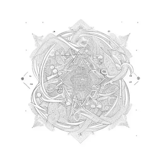 Tattoo that represents family (dad mum and 2 sons) implicitly. We lived 13 years in the United Arab Emirates  tattoo design idea