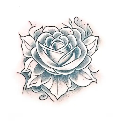 jazmin mango flower tattoo design idea