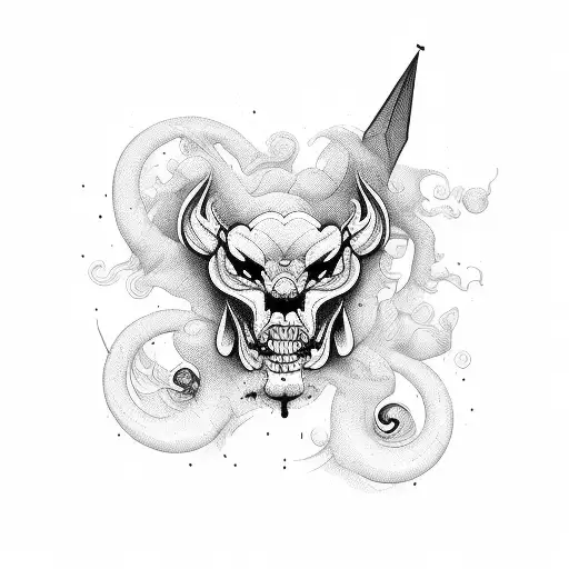 drama tattoo design idea