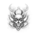 drama tattoo design idea