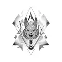 drama tattoo design idea