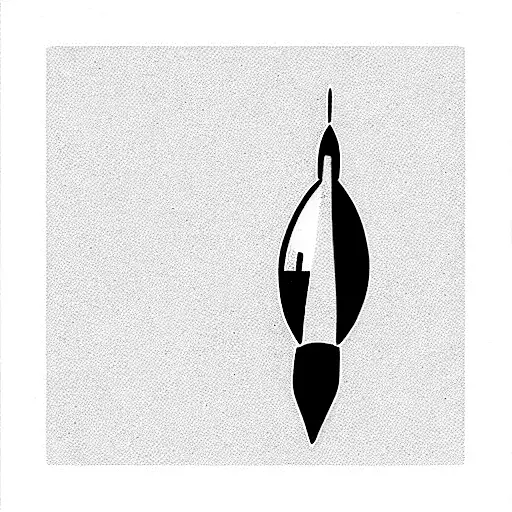 Rocket tattoo design idea