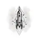 Rocket tattoo design idea