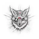 Rocket tattoo design idea