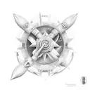 Rocket tattoo design idea