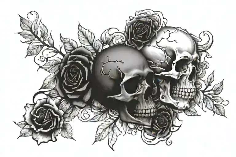 Memento Vivere & Memento Mori tattoo design idea