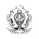 corazon hecho con la palabra JAYMATED dedos amistad tattoo design idea