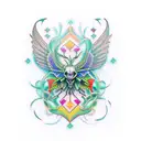 Rave tattoo design idea