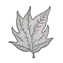 Leaf tattoo design idea