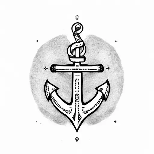 Anchor Tattoo Clipart PNG Images, Monotone Vintage Decorative Anchor Tattoo,  Tattoo Drawing, Anchor Drawing, Rat Drawing PNG Image For Free Download