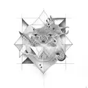 Box , Think outside the box tattoo design idea