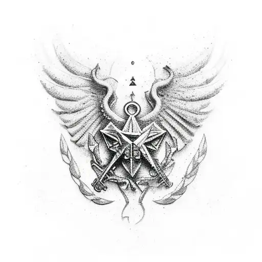 abandoned military base  tattoo design idea