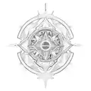 Celestial Trio tattoo design idea