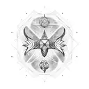 Celestial Trio tattoo design idea