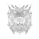 Celestial Trio tattoo design idea