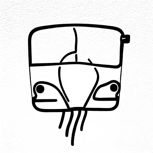 bus accident tattoo design idea