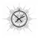 clock armband tattoo design idea