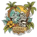 Hawaii Omaha Myrtle beach tattoo design idea