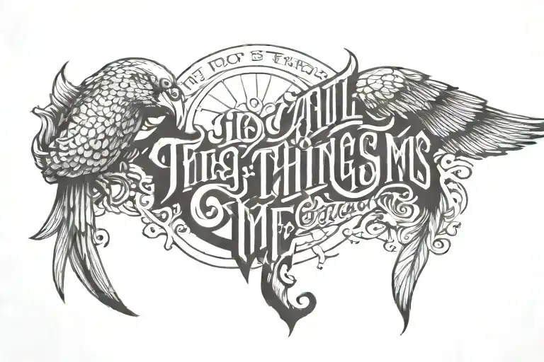 i do all things through christ who strengthens me tattoo design idea