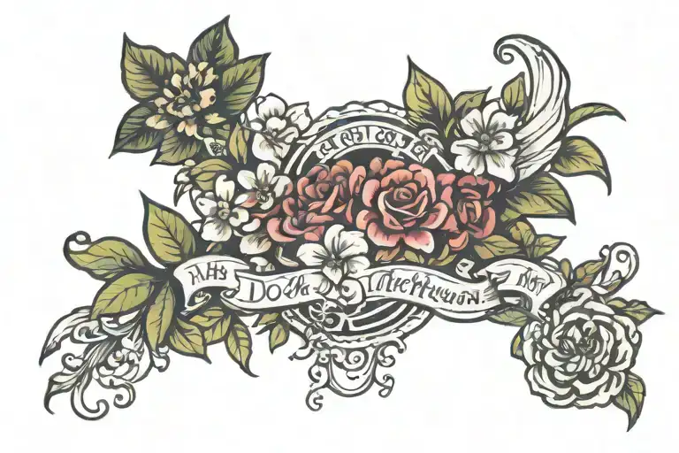 i do all things through christ who strengthens me nots tattoo design idea