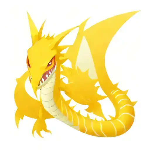 shiny gyarados battling onyx Pokemon characters tattoo design idea