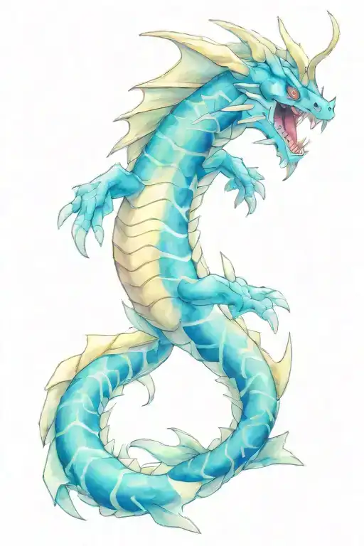 shiny gyarados fighting onyx arm tattoo tattoo design idea