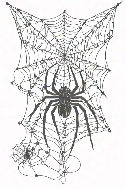 spider and spiderweb tattoo tattoo design idea